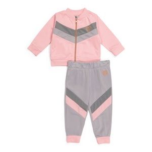 BODY GLOVE INFANT GIRLS 2 PIECE TRICOT PANT SET
